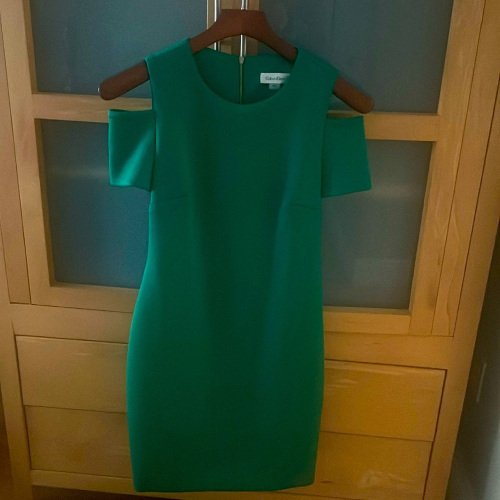 Calvin Klein elegant  green dress